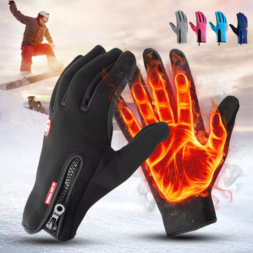 Verwarmde Touchscreen Winterhandschoenen Thermovoering Antislip Grip Outdoor Wintersport Fiets Ski Unisex | Sulvida