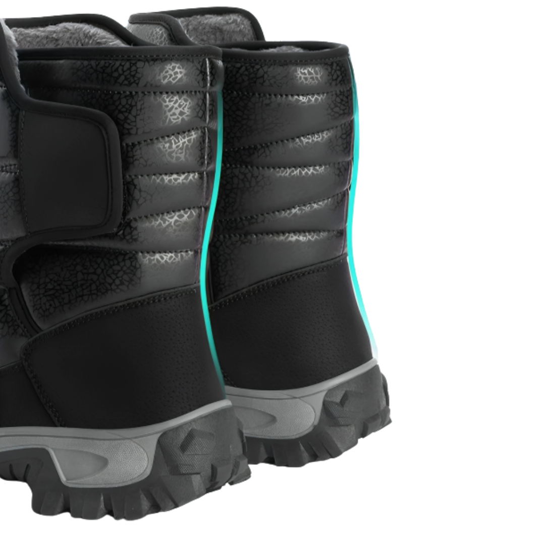 Dames Winterlaarzen Waterdicht Gevoerd Plateauzool Klittenband Warme Snowboots Antislip Comfort Dik Outdoor | Sulvida