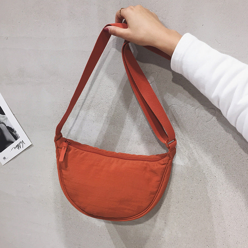 Halvemaanvormige Schoudertas Kunstleer Chic Design Dames Handtas Elegante Everyday Bag Vintage Stijl Mode | Sulvida