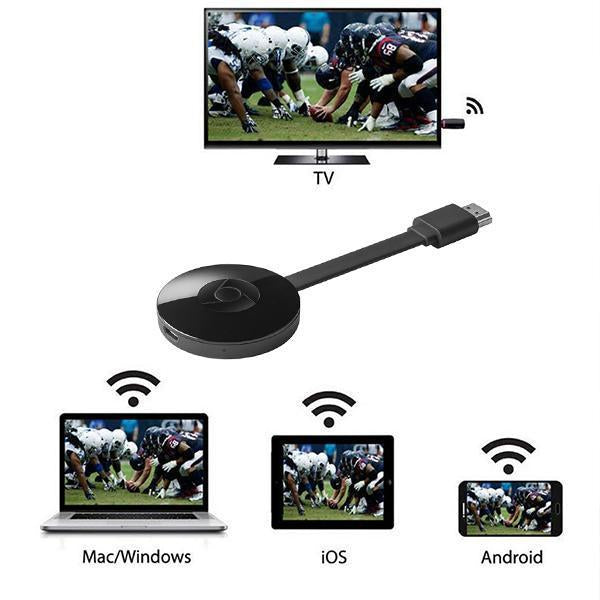 Adaptateur HDMI Wi-Fi sans fil pour la duplication d’écran d’un smartphone vers un téléviseur avec Miracast, AirPlay et DLNA | Sulvida
