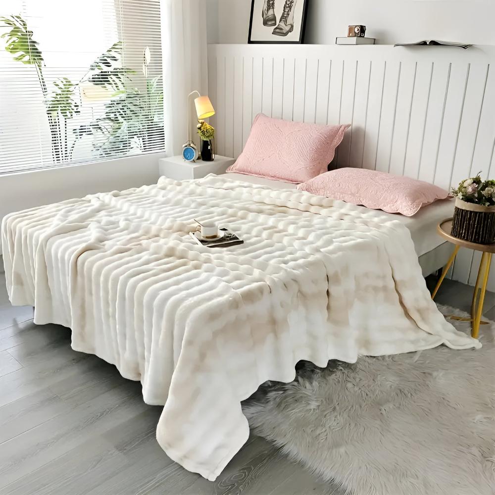 Tie-Dye Plaid Imitatiebont Zacht Golvend Patroon Woonkamer Slaapkamer Decoratief Warm Comfort 150-230cm | Sulvida