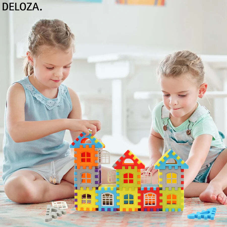 Montessori Bouwblokken Set Educatief Speelgoed Creatief Kinderspeelgoed Motoriek Ontwikkeling 3+ jaar | Sulvida