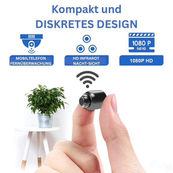 Full HD WiFi Bewakingscamera met Nachtzicht en Bediening op Afstand voor Thuis en Kantoor 120° Groothoek | Sulvida