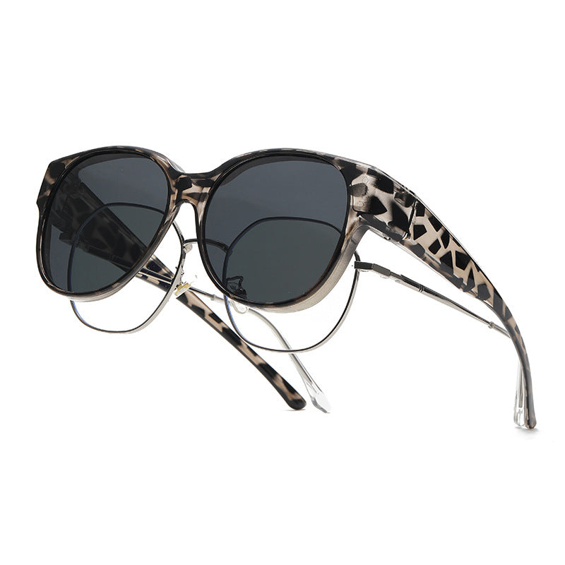 Overzetbril met Gepolariseerde Lenzen UV400 Cat-Eye Design – Pasbril over je Normale Bril | Sulvida
