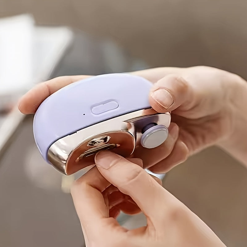Elektrische Nagelknipper Trimmer Veilig Schijfvorm Slijpen Polijsten Kinderen Volwassenen LED-licht Manicure | Sulvida