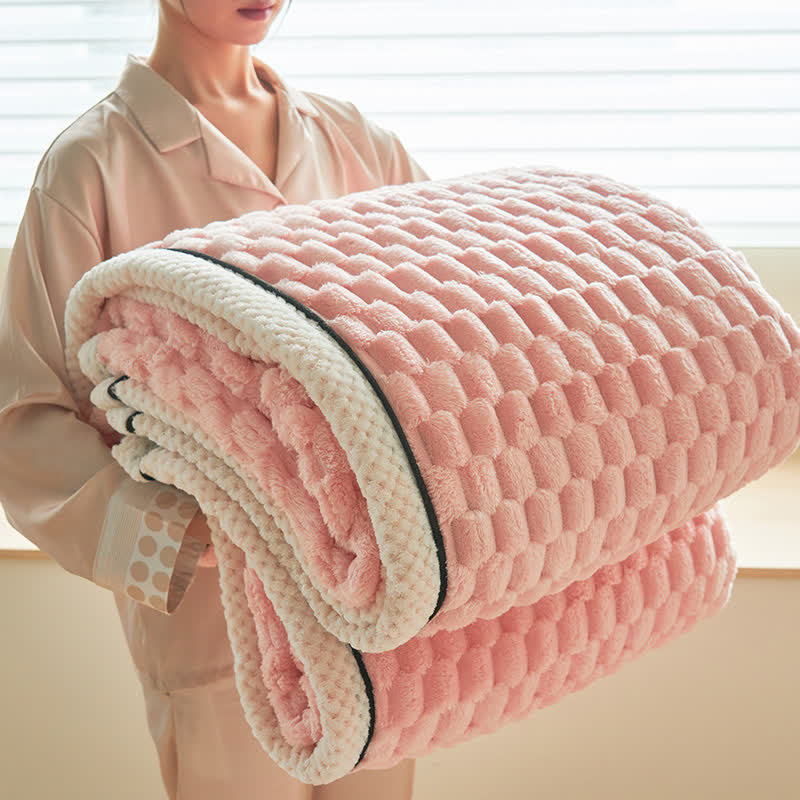 Omkeerbare Plaid Deken van Dikke Coral Fleece - Zachte Polyester voor Bank en Bed - Verkrijgbaar in 8 Kleuren en 2 Maten | Sulvida