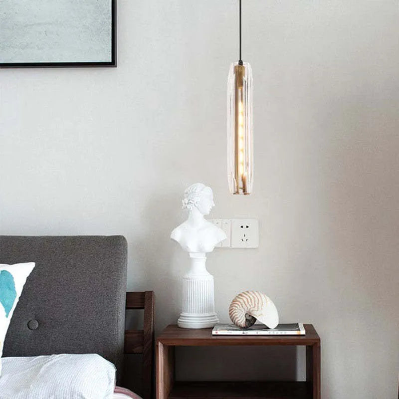 Hanglamp Glas & Messing Rookgrijs E14 Eetkamer Woonkamer Slaapkamer Modern Exclusief Elegante Verlichting | Sulvida