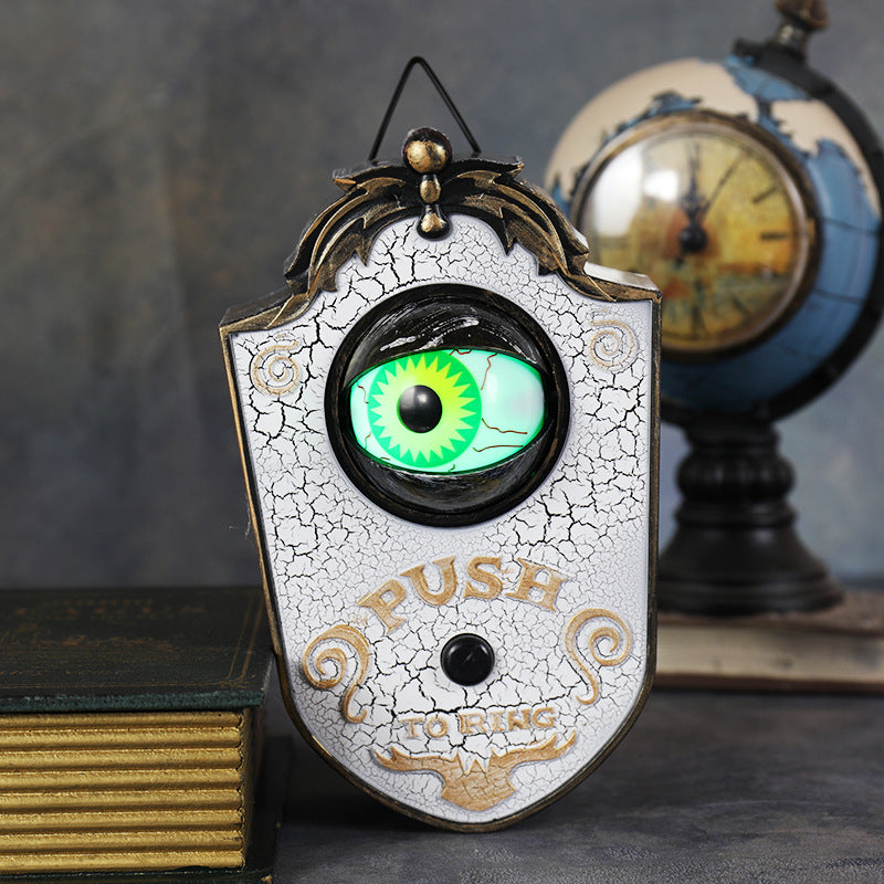 Elektronische Deurklok met Griezelig Oog Geluideffect Halloween Decoratie Trick or Treat Deurbel Accessoire | Sulvida