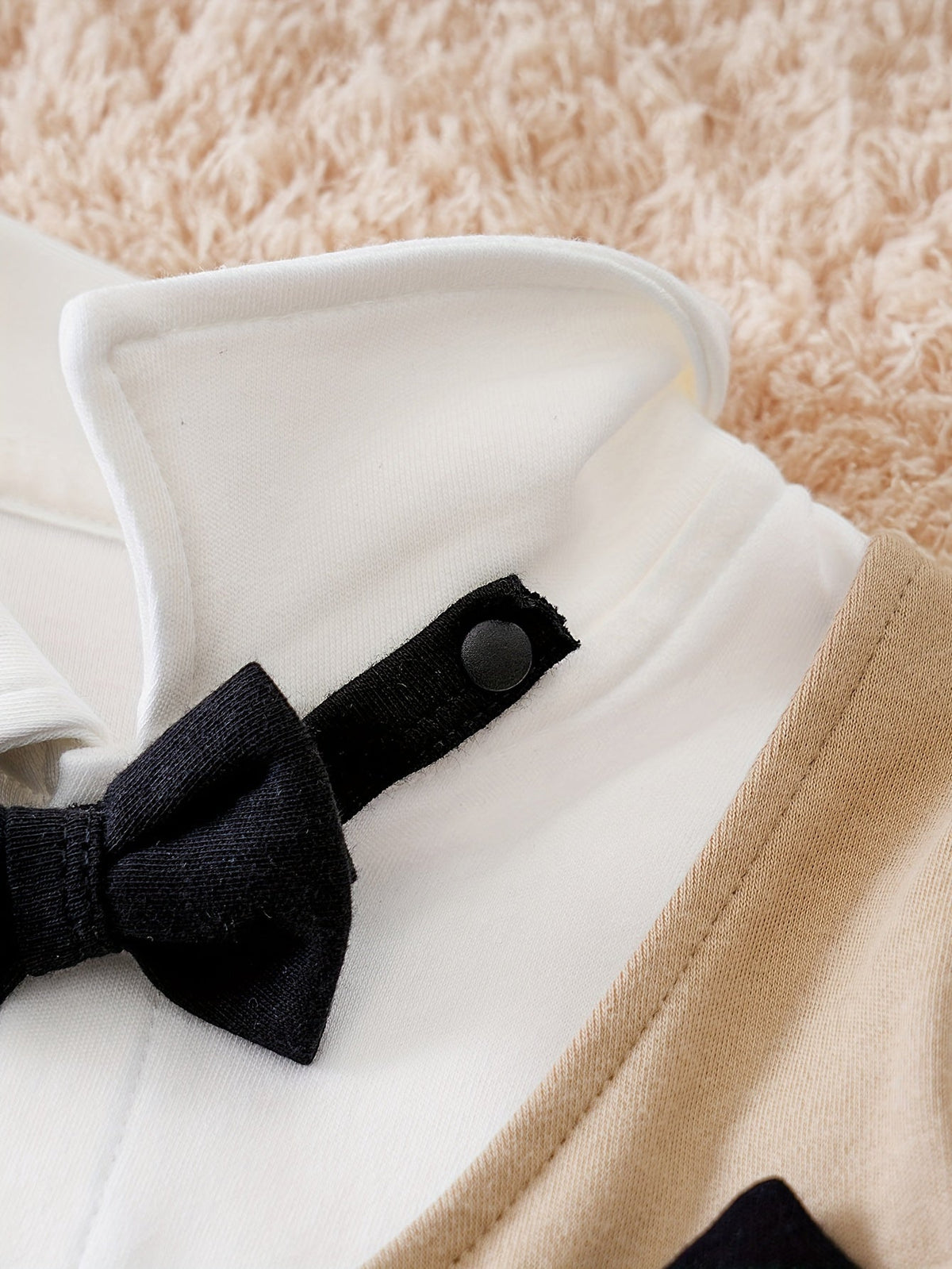 Baby Rompertje met Vlinderdas Jongen Feestkleding Katoenen Pakje Elegante Uitstraling Speciaal Outfit | Sulvida