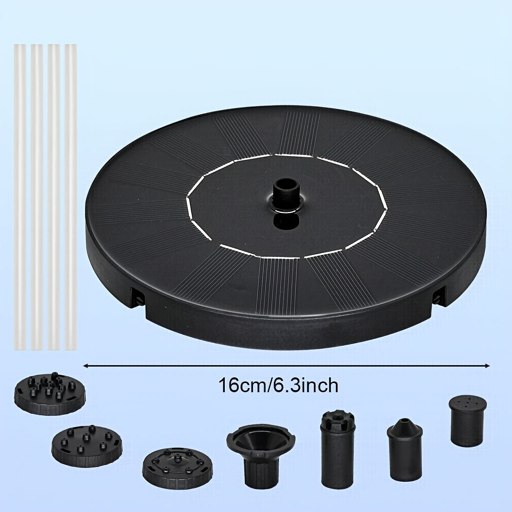 Fontaine solaire avec 6 types de jets, décoration flottante pour bassin, jardin et terrasse | Sulvida