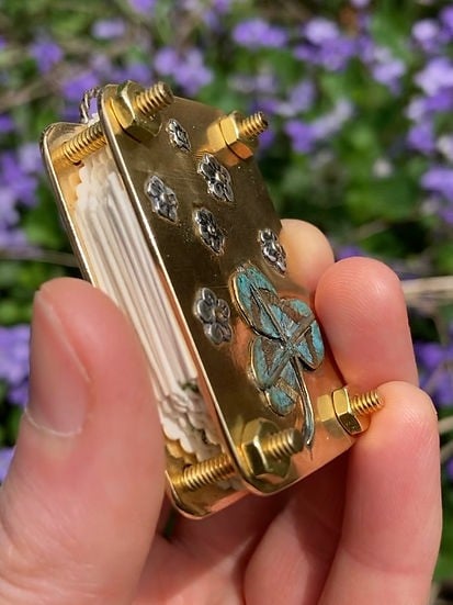 Petite presse à fleurs de poche faite à la main, herbier botanique souvenir pour sécher des fleurs sauvages, cadeau créatif | Sulvida