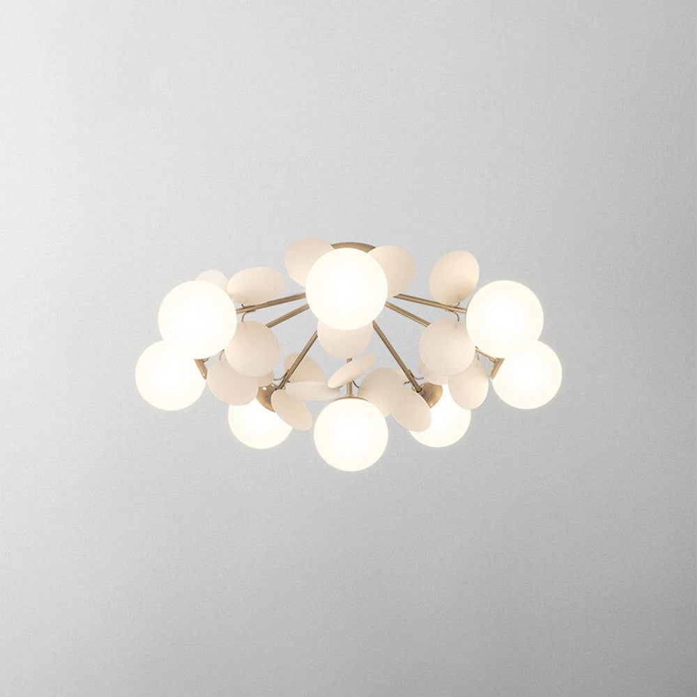 Glazen Bloementak Kroonluchter met G9 LED en Dimfuncties Acryl en Glas Plafondlamp Woonkamer Eetkamer | Sulvida