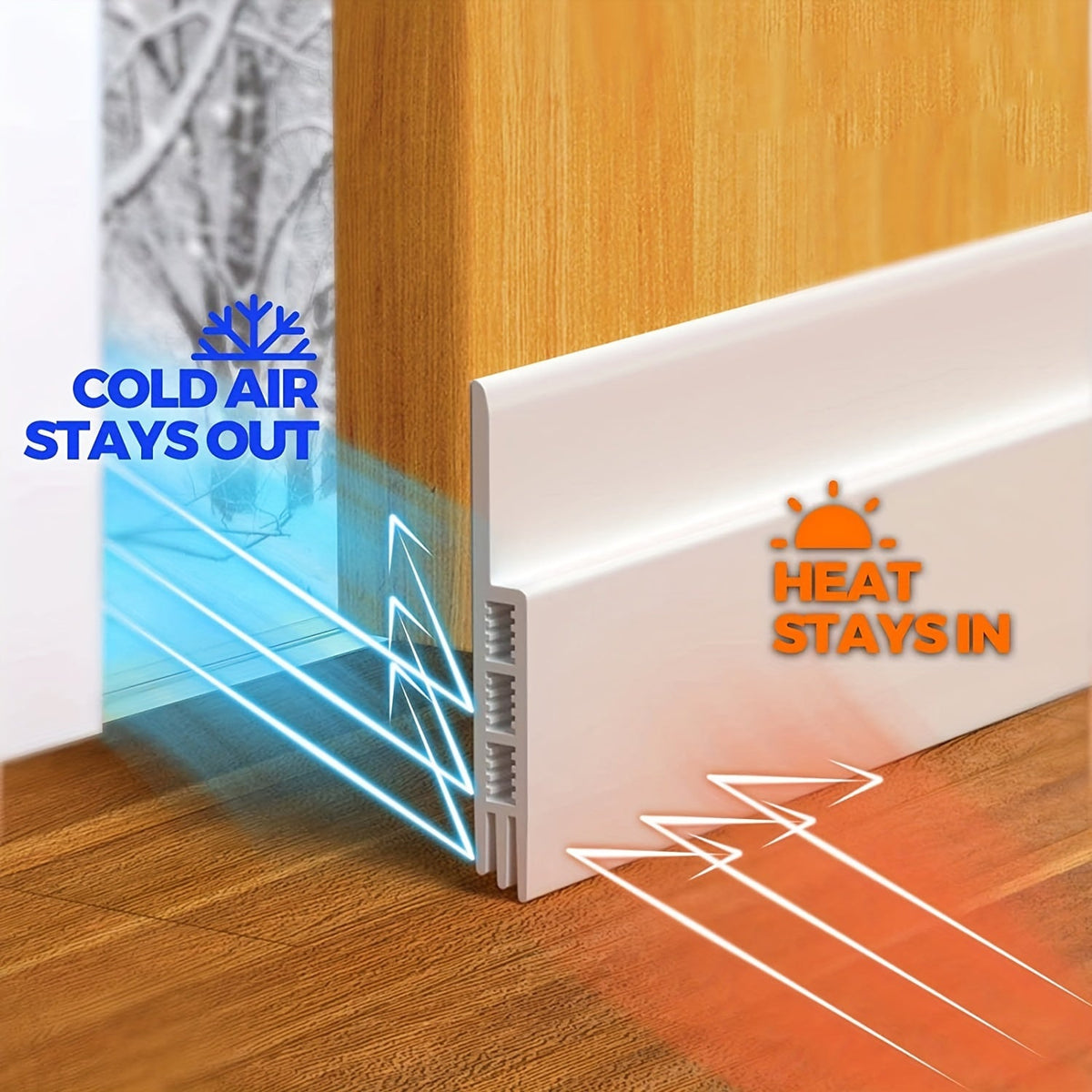 Siliconen Deurtochtstrip 99 cm Zelfklevend Geluids- en Tochtisolerend Energiebesparend Zwart Wit Grijs | Sulvida