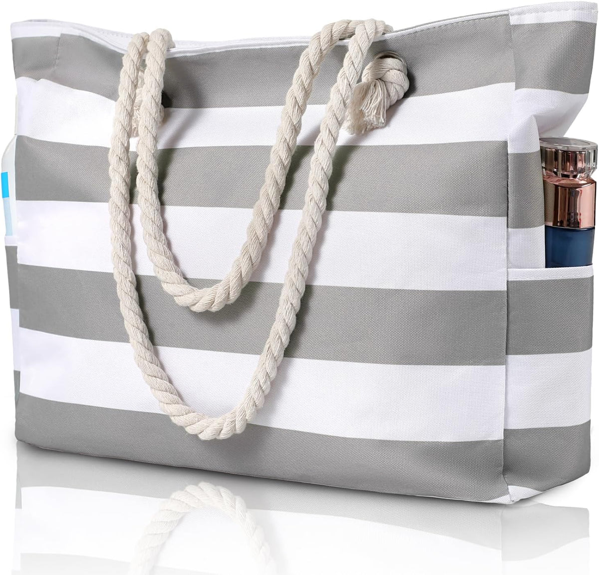 Strandtas Groot Waterdicht met Rits Zandbestendig Reisschoudertas Beach Shopper Vrouwen Zwembad Vakantie | Sulvida