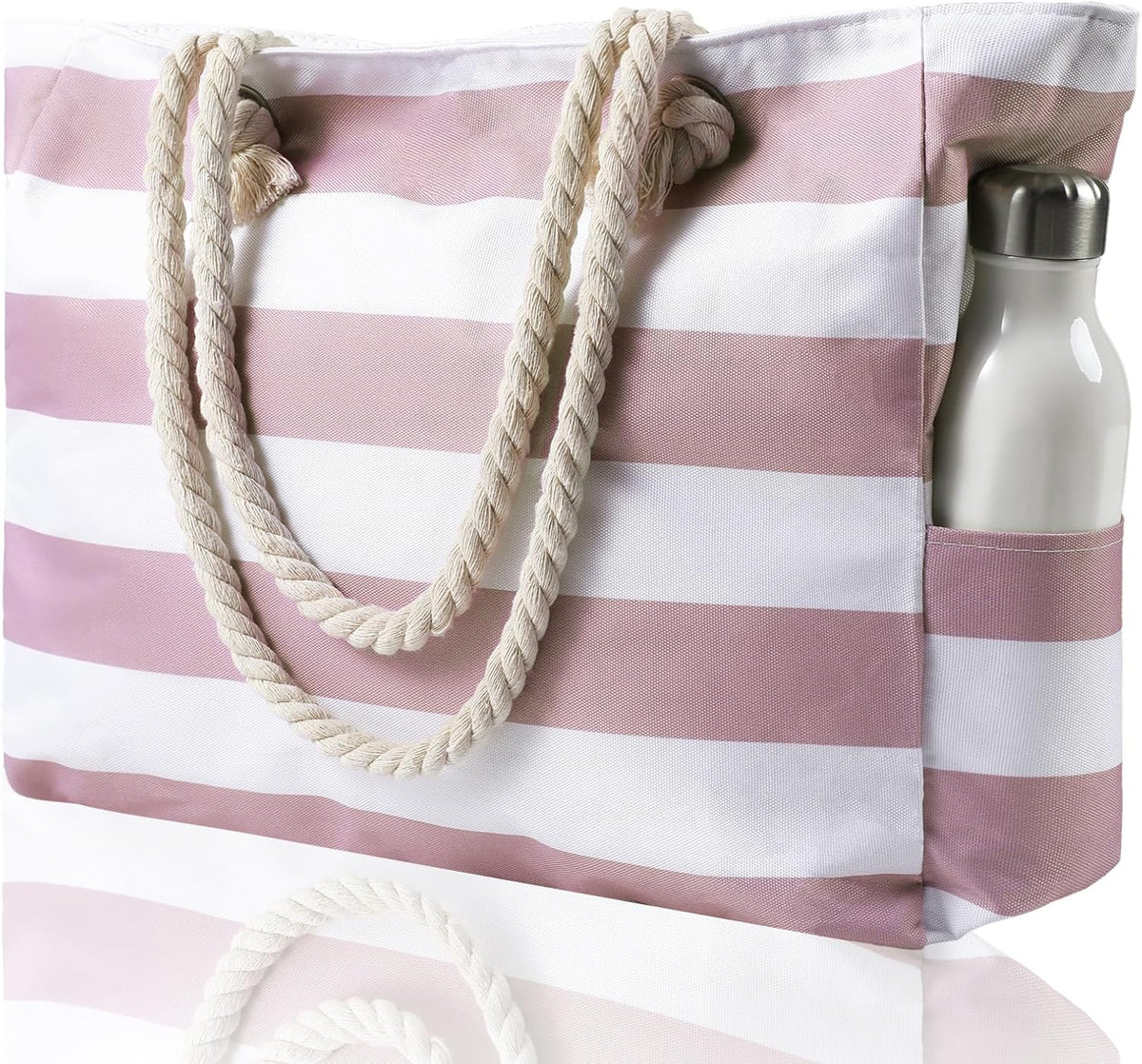 Strandtas Groot Waterdicht met Rits Zandbestendig Reisschoudertas Beach Shopper Vrouwen Zwembad Vakantie | Sulvida