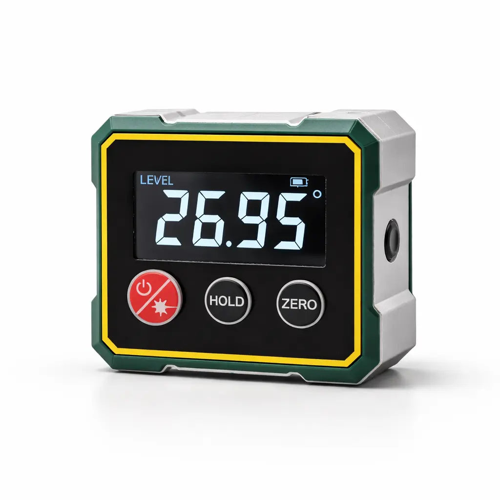 Digitale Laser Waterpas met Hoekmeter Groen of Rood Laserlicht voor Nauwkeurige Metingen en Afstelling | Sulvida
