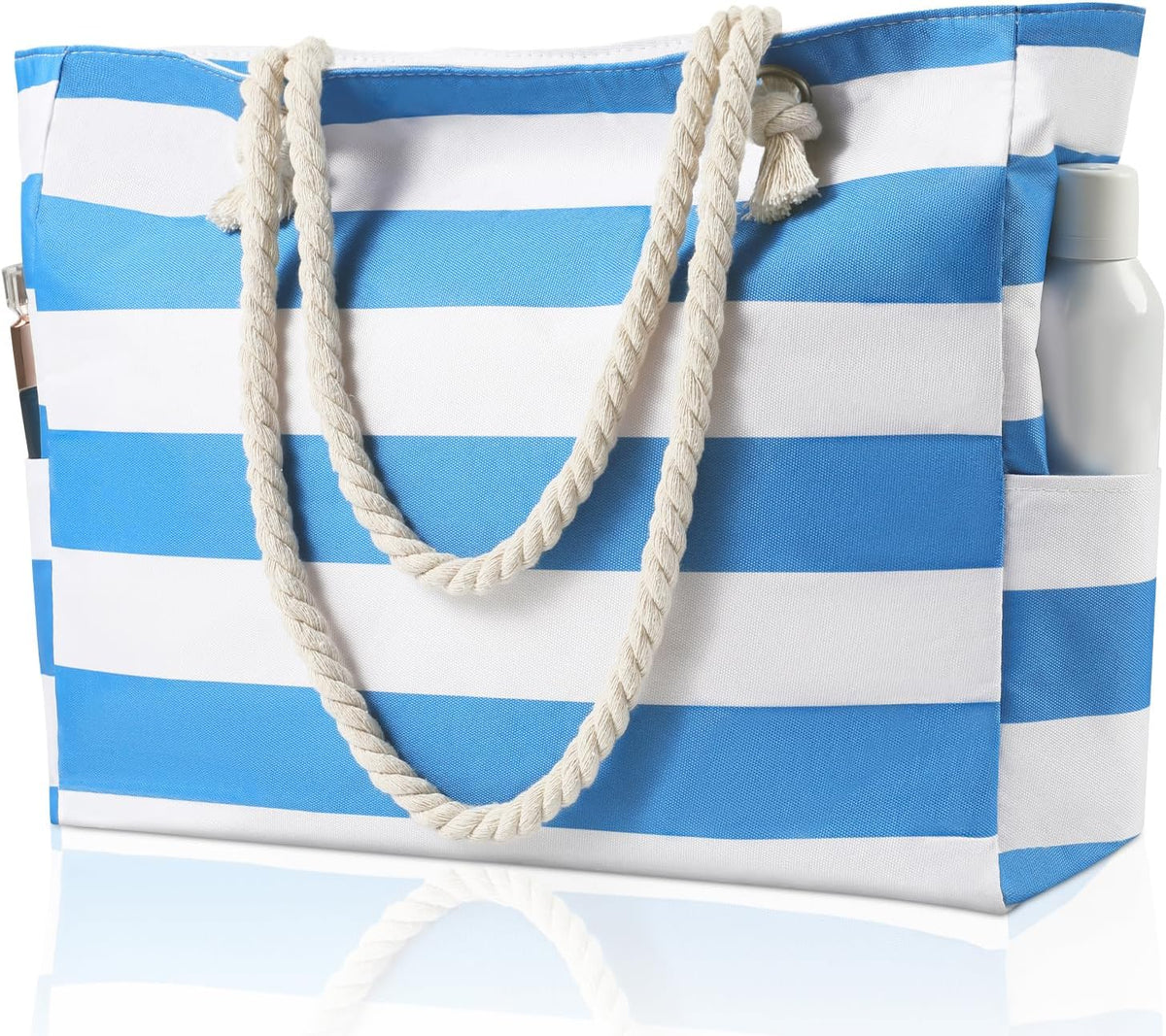 Strandtas Groot Waterdicht met Rits Zandbestendig Reisschoudertas Beach Shopper Vrouwen Zwembad Vakantie | Sulvida