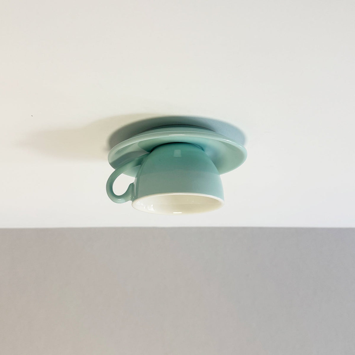 Keramische Plafondlamp Koffiekopje Design Creatieve Spot Blauw Roze Geel Woonkamer Slaapkamer Speels | Sulvida