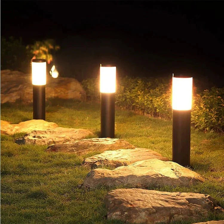 Zonne-energie Tuinlamp RVS Warm & Koel Licht Waterdicht Padverlichting Outdoor Decoratief LED Sfeerverlichting | Sulvida