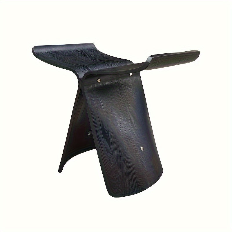 Houten Vlinderkruk Massief Hout – Vintage Zitbank Woonkamer Entree Slaapkamer Decoratief Design Krukje | Sulvida