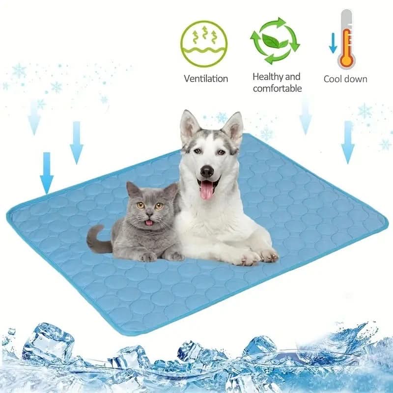 Verkoelende Huisdierdeken voor Honden en Katten Zacht Ademend Koel Ligmatje Koelmat Binnen Buiten Zomer | Sulvida