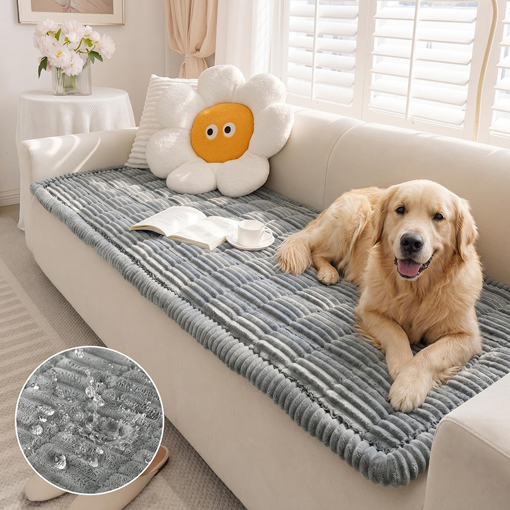 Waterbestendige Bankhoes Flanel Huisdierdeken Antislip Meubelbeschermer Ademend voor Bank en Sofa Hond Kat | Sulvida