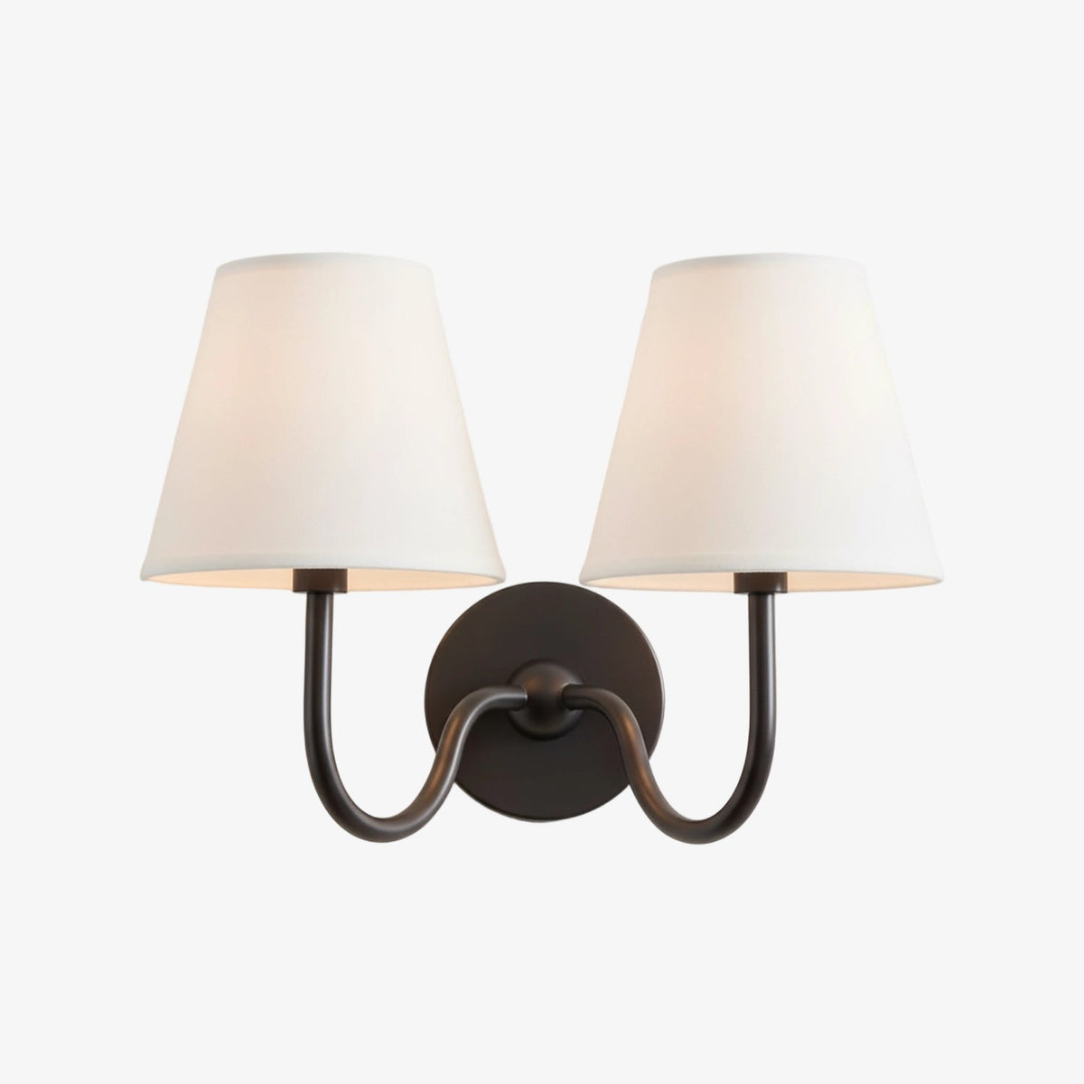 Wandlamp Linnen Kap Messing Armatuur Plissé of Glad Stof E12 Fitting Hardwired Decoratieve Verlichting | Sulvida