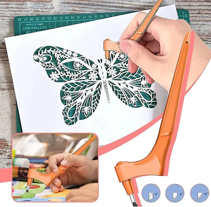 360-Graden Papiersnijder Professioneel Knutselmes Precisie Scrapbooking Knutselgereedschap Papier Snijden | Sulvida