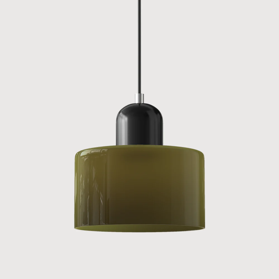 Glazen Hanglamp Tweekleurig Design Pendant Lamp voor Eetkamer Leeshoek Verstelbaar Stijlvol Lichtarmatuur | Sulvida