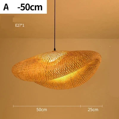 Handgeweven Rotan Hanglamp – Natuurlijke Verlichting voor een Warme Sfeer | Sulvida