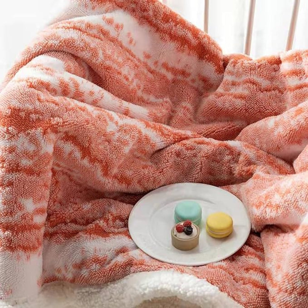 Dubbelzijdige Woonplaid Fluweel en Sherpa - Zacht & Warm Dekkleed - Decoratief Textiel voor Bed en Bank | Sulvida