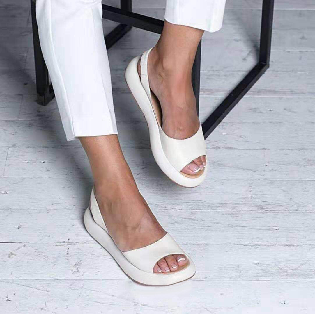 Platte sandalen voor dames met comfortabele zool wandelschoenen lente zomer vijf kleuren casual comfort | Sulvida