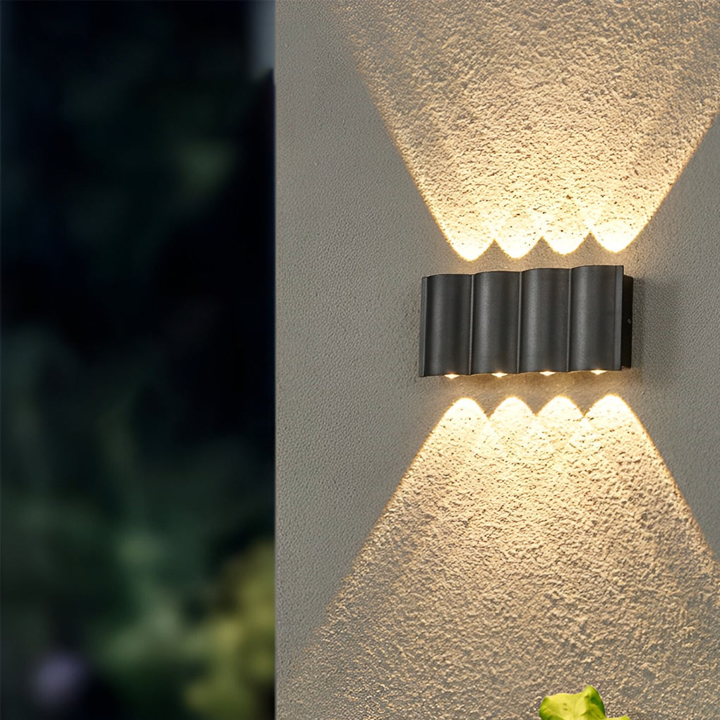 Wandspot Buitenlamp Aluminium LED Zwart Modern Design Indoor Outdoor Tuin Gevel Verlichting Wandverlichting | Sulvida