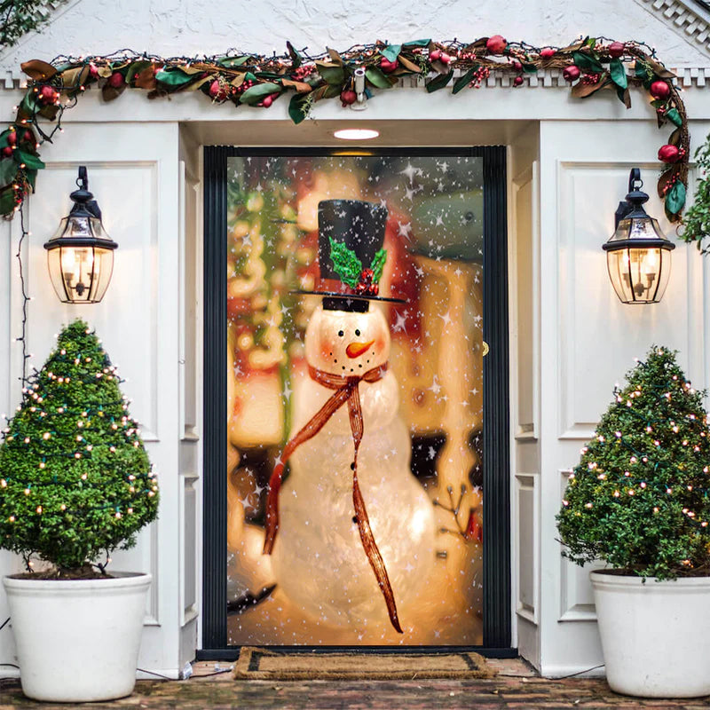 Deurkleed Kerstmotief 91x203cm Polyester Herbruikbaar Wasbaar Sfeervolle Entree Decoratie Feestdagen | Sulvida