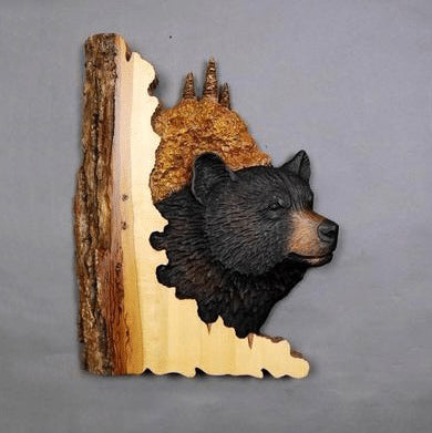 Handgesneden Houten Wanddecoratie Dieren 25×17cm Ambachtelijk Relief Kunst Natuurlijk Hout Muurdecoratie | Sulvida