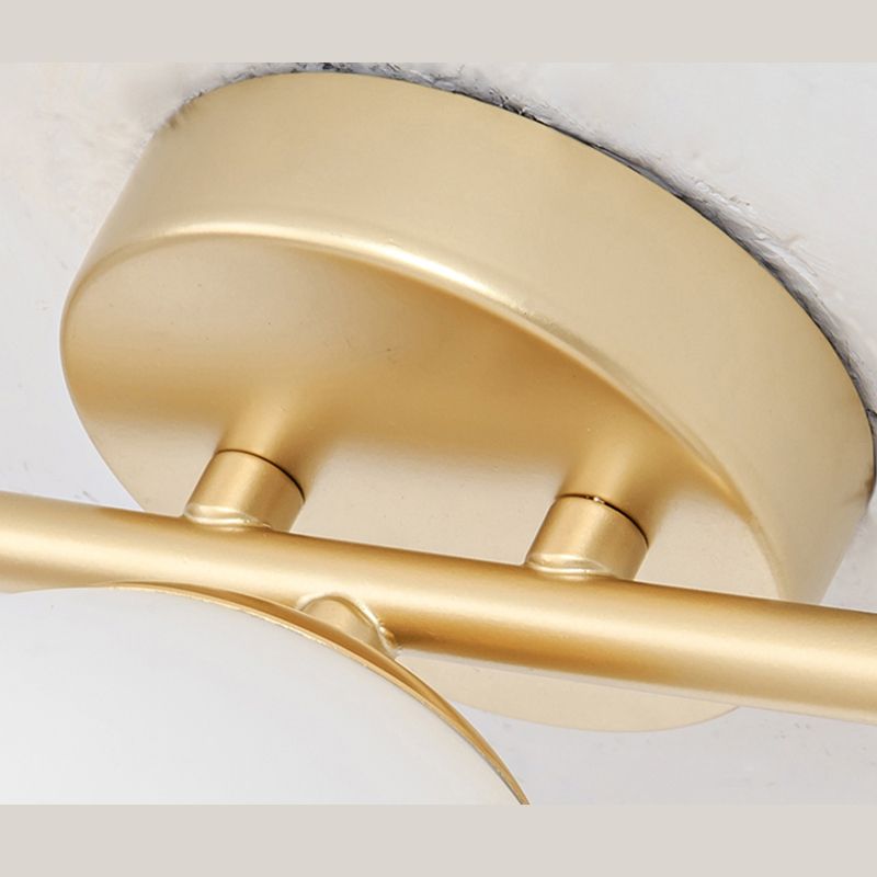Glazen Bol Wandlamp Badkamer Modern Metaal Design Meerdere Kleuren Sfeervol LED Dimbaar Licht Wandverlichting | Sulvida