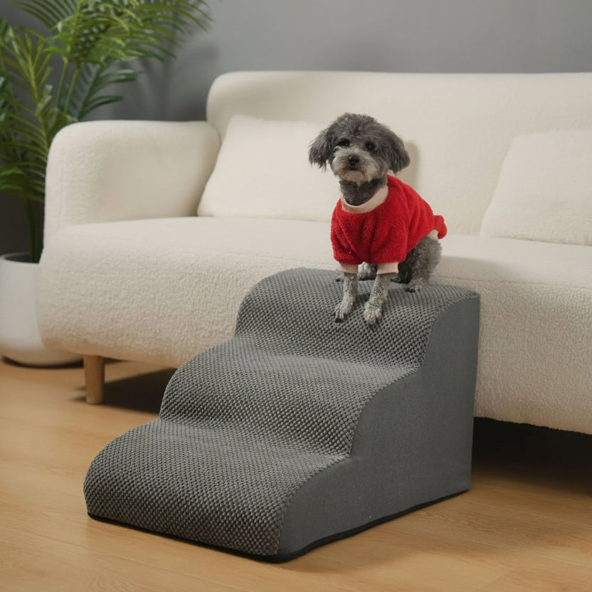 Huisdieren Trapje Schuim 3 Treden Hond Kat Opgang Bank Bed Lichtgewicht Hulp Klein Bejaarde Dieren Foam | Sulvida