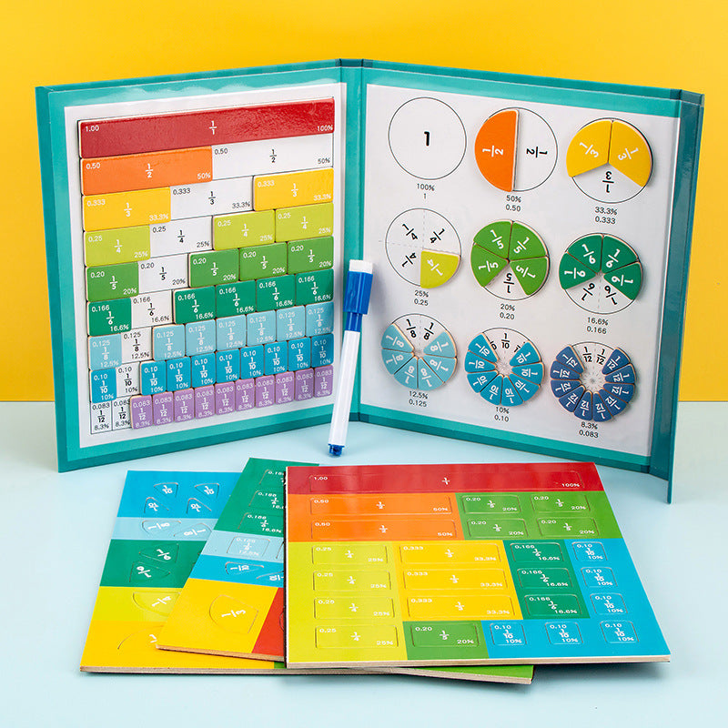 Educatieve Magnetische Breuken Puzzel voor Kinderen – Leerzaam Rekenmateriaal Wiskunde Hulpmiddel Schoolmateriaal | Sulvida
