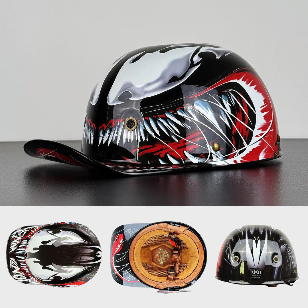Motorhelm Half-Cap Baseballstijl ABS EPS Gecertificeerd Bescherming Dagelijks Gebruik Stadsritten Scooter Motor | Sulvida