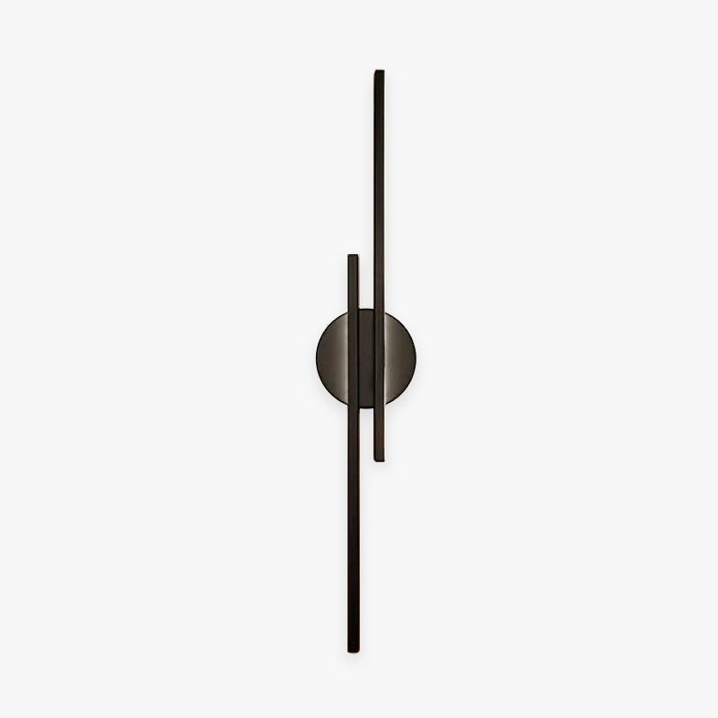 Lineaire LED Wandlamp Metaal Zwart Wit Nordic Design Woonkamer Slaapkamer Minimalistische Wandverlichting | Sulvida