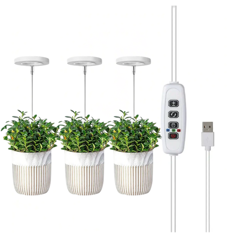 Groeilamp met Verstelbaar Statief voor Kamerplanten LED Volledig Spectrum 20-65cm Indoor Plantengroei | Sulvida