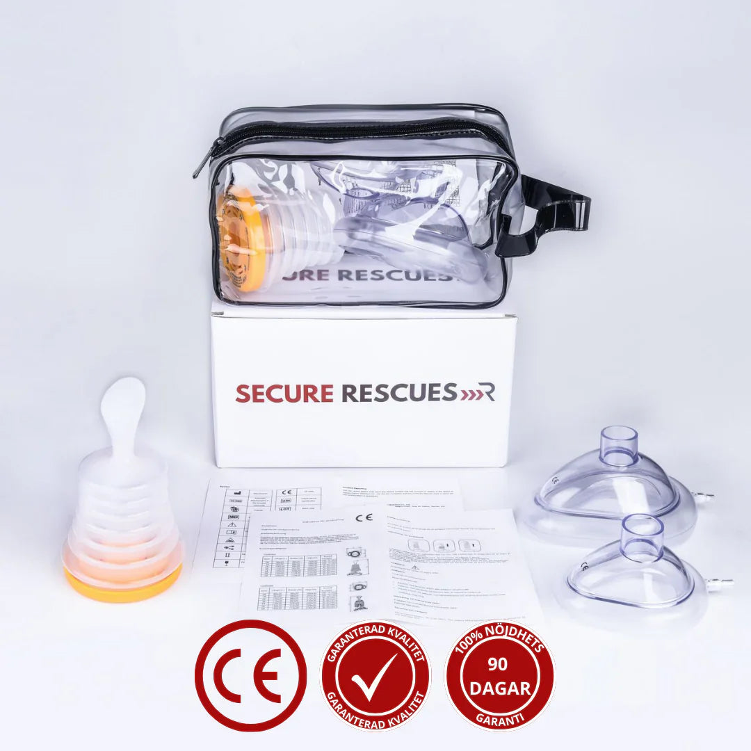 Kit anti-étouffement avec dispositif d’aide à la respiration pour enfants et adultes - premiers secours en cas d’étouffement - Sulvida