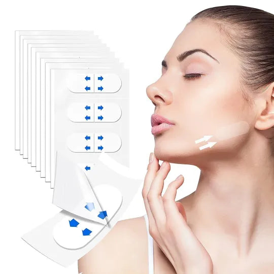 Onzichtbare Face Lifting Tape Transparant Verstevigende Plakstrips voor Huidverzorging Effectief V-lijn Gezicht | Sulvida