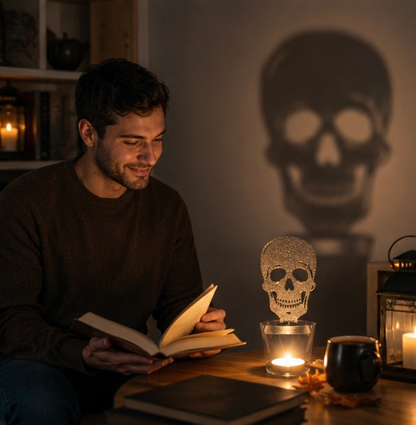 Kandelaar Metaal Zwart Sculptuur Halloween Decoratie Tafelkandelaar Sfeerlicht Woonkamer Sfeerverlichting | Sulvida