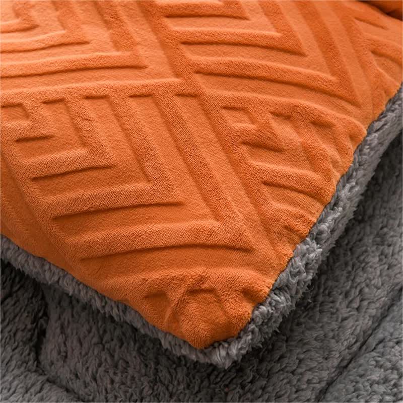 Sherpa Winterdeken met Vulling – Dikke Fleece Plaid Extra Warm en Zacht – Tweepersoonsbed Woonkamer – Knusse Sprei | Sulvida