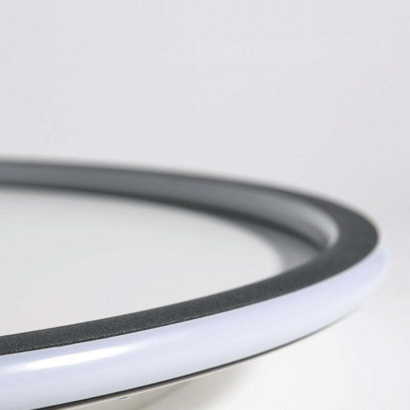 Ronde LED Plafondlamp Modern Dimbaar Zwart Wit Metaal Acryl Woonkamer Slaapkamer 30-50cm Plafondarmatuur | Sulvida