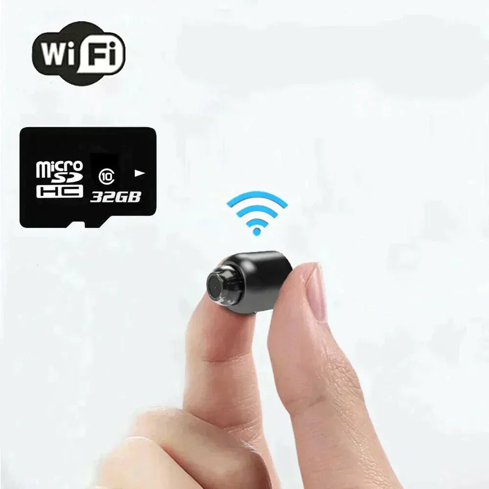 Compacte WiFi Beveiligingscamera – Full HD 1080p met 120° Groothoeklens, Nachtzicht, Bewegingssensor en 2-Weg Audio voor Wereldwijd Toezicht | Sulvida