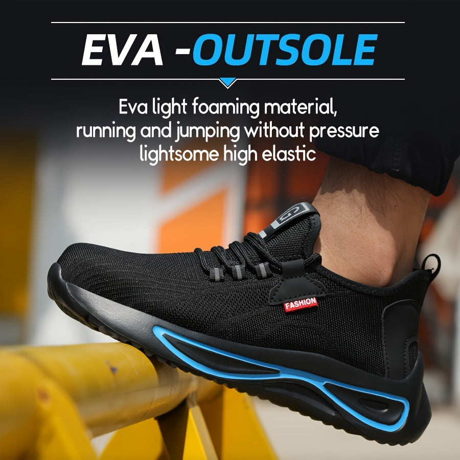 Lichtgewicht Werkschoenen voor Heren met Stalen Neus en Ademend Mesh – Antislip Veiligheidsschoenen | Sulvida