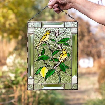 Acryl Glas-in-lood Wanddecoratie met Zonlicht Effect – Kleurrijke Raam Sun Catcher voor Venster Decoratie | Sulvida
