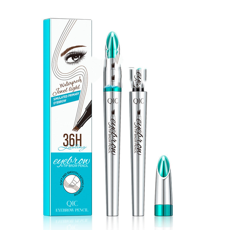 Wenkbrauwpotlood 3D Precisie Natuurlijke Haartjes Zwart Bruin Grijs Langdurig Make-up Uitwisbaar Tool | Sulvida